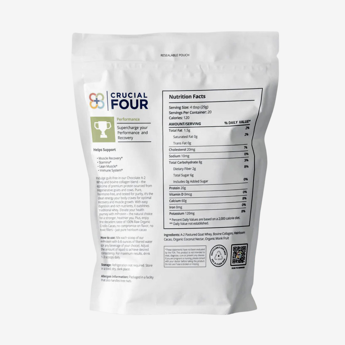 mProtein | Grass Fed A2 Goat Whey Protein with Collagen Peptides