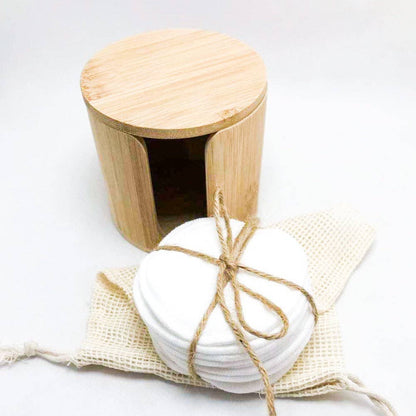 Reusable Organic Bamboo Cotton Rounds | Set of 10 Pads