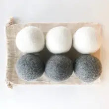 Natural Organic Handmade Wool Dryer Balls | Set of 6