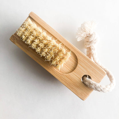 Double Sided Bamboo Nail Brush