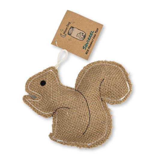 Sustainable Jute Squirrel Dog Toy