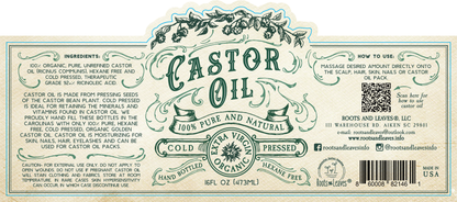 Castor Oil | Organic, Cold Pressed, Hexane Free, USA Bottled