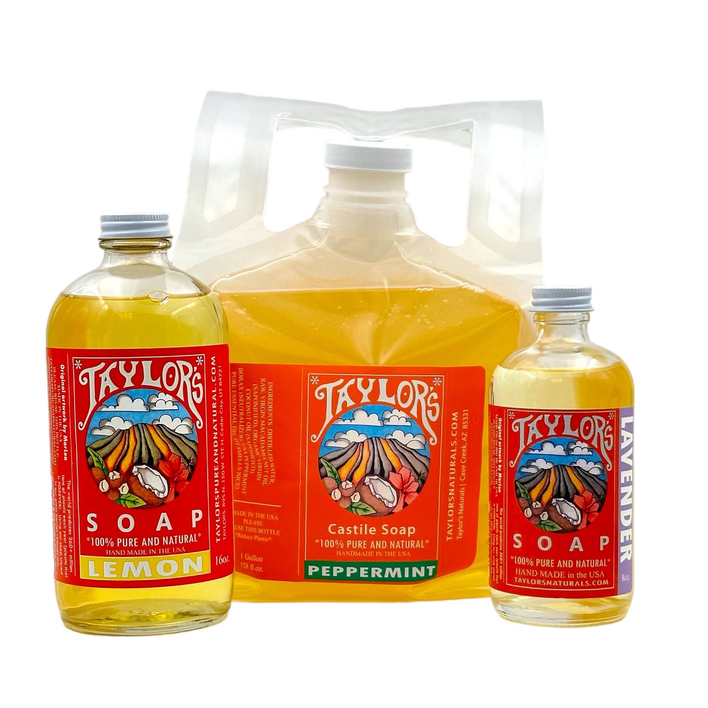 Liquid Castile Soap - Glass Bottle