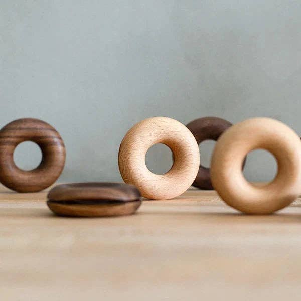 Wooden Donut Bag Clips