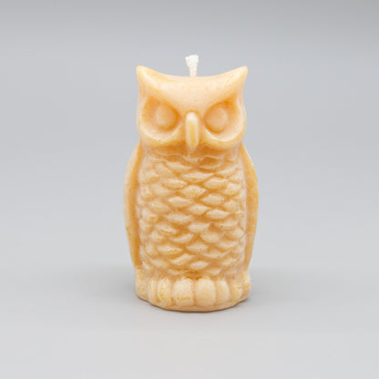 Owl Beeswax Candle