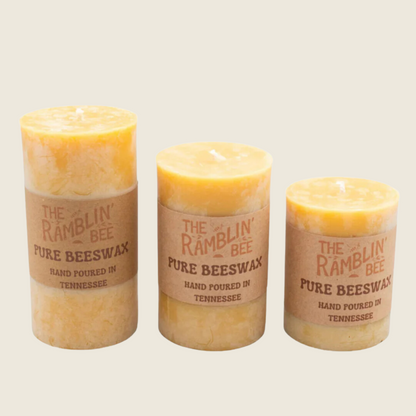 Beeswax Pillar Candle