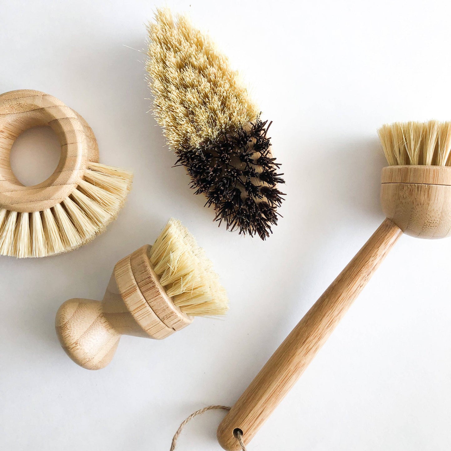 Bamboo Vegetable Brush | Sisal + Palm Bristles