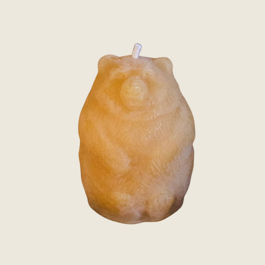 Bear Beeswax Candle