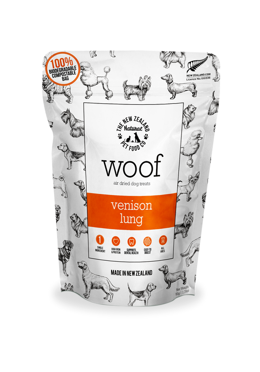 Woof Venison Lung Treats